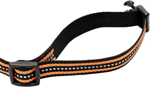 Mile High Life Reflective Dog Collar, Nylon Pet Collars with Buckle, Light Weight Puppy Collars for Small Dogs (Orange,