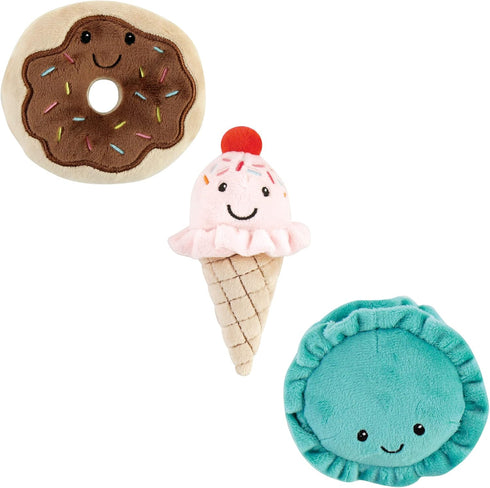 Luvable Friends Plush Dog Toy, Unisex Baby Squeaky Toy with Rope