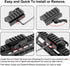Low Profile Picatinny Riser Mount, Rail Riser Mounts Adaptor with QD Lever Lock Quick Release & 5 Slots for Scope Rings