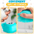 Dog Bath Brush With Soap Dispenser, Silicone Scrubber for Bath Dogs, Exfoliating Shampoo Massage Brush