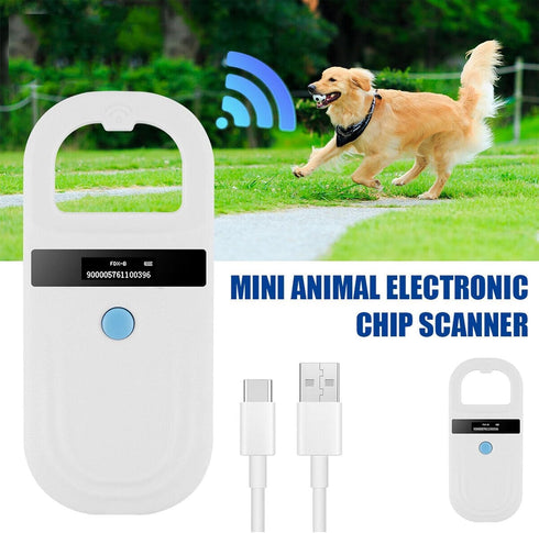 CYSFETENA 134.2kHz 128 Scanner,5V USB2.0 Dog Cat Microchip Reader, Groups of Data Storage Animal Chip Registration RFID