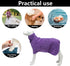 Geyecete Dog Bathrobe Towel, Fast Drying Super Absorbent Pet Bath Robe Towel for Dogs and Cats, Purple-M
