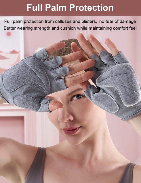 SUJAYU Workout Gloves Women, Gym Gloves for Women Gym Gloves for Working Out, Weight Lifting Gloves for Women Fitness