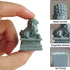 Asian Fu Foo Dogs Statues, Mini Guardian Lion Figurine Sandstone Pets for Fish Tank Aquarium Landscape Ornaments