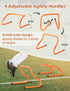 GHB Agility Ladder and Football Training Equipment Set with 4 Hurdles, Speed Ladder, and Resistance Parachute