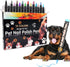 Dog Nail Polish Pens - 15 Colors Quick Dry Pet Safe Nail Polish Set for Dogs, Cats, and Small Pets