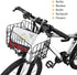 HOMEE Folding Rear Bike Basket | Wire Mesh Fold-Up Detachable Bag for Mountain Bike Accessories (1 Pack)