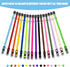 16 PCS Adjustable Puppy Collars, Safety Breakaway Nylon Collars for Small Puppies, Whelping ID Collars Pet Supplies (M)