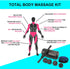 Foam Roller Set - High Density Back Roller, Muscle Roller Stick, Stretching Strap, Massage Ball