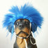Tangpan Dog Pet High Temperature Wire Wig - Blue Short Style