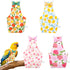 KCMOSGI 4 Pcs Bird Diaper, Parrot Diaper, Reusable Bird Clothes with Adjustable Straps