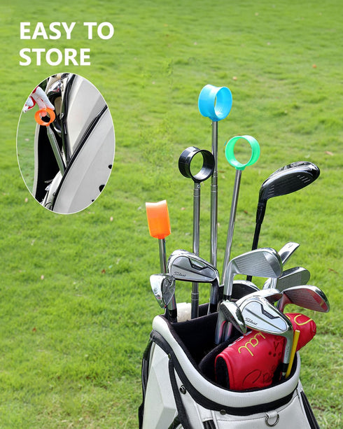 MistyBrew (9/12ft) Telescopic Golf Ball Retriever | Picker Upper Tool | Premium Stainless Steel & Double-Sided Head