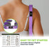 Gradient Fitness Stretching Strap for Physical Therapy, 12 Multi-Loop 1" W x 8' L, Neoprene Handles, Yoga Straps