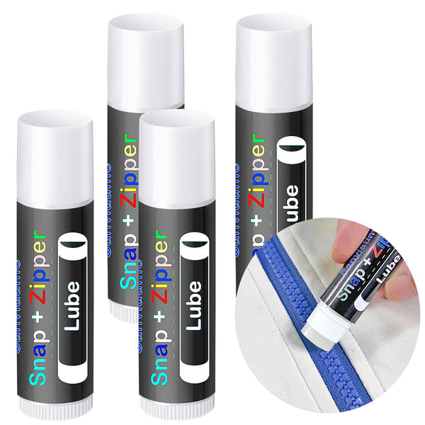 Sanviatime 4Pcs Snap and Zipper Lubricant Zip Wax for Boat Care, Marine Grade