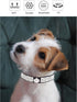 Bling Dog Collar for Small Medium Large Dogs, Adjustable Leather Suede, Crown Rhinestone, Pink, L (15"-18.1")