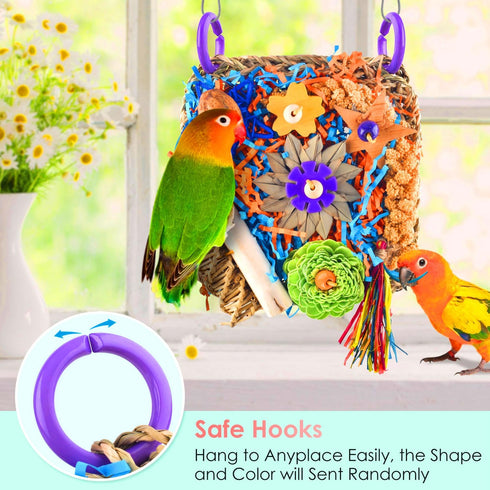 KATUMO Bird Toys, Parakeet Cockatiel Foraging Toys, Shredder Toys for Parakeet Cockatiel Conure Lovebird