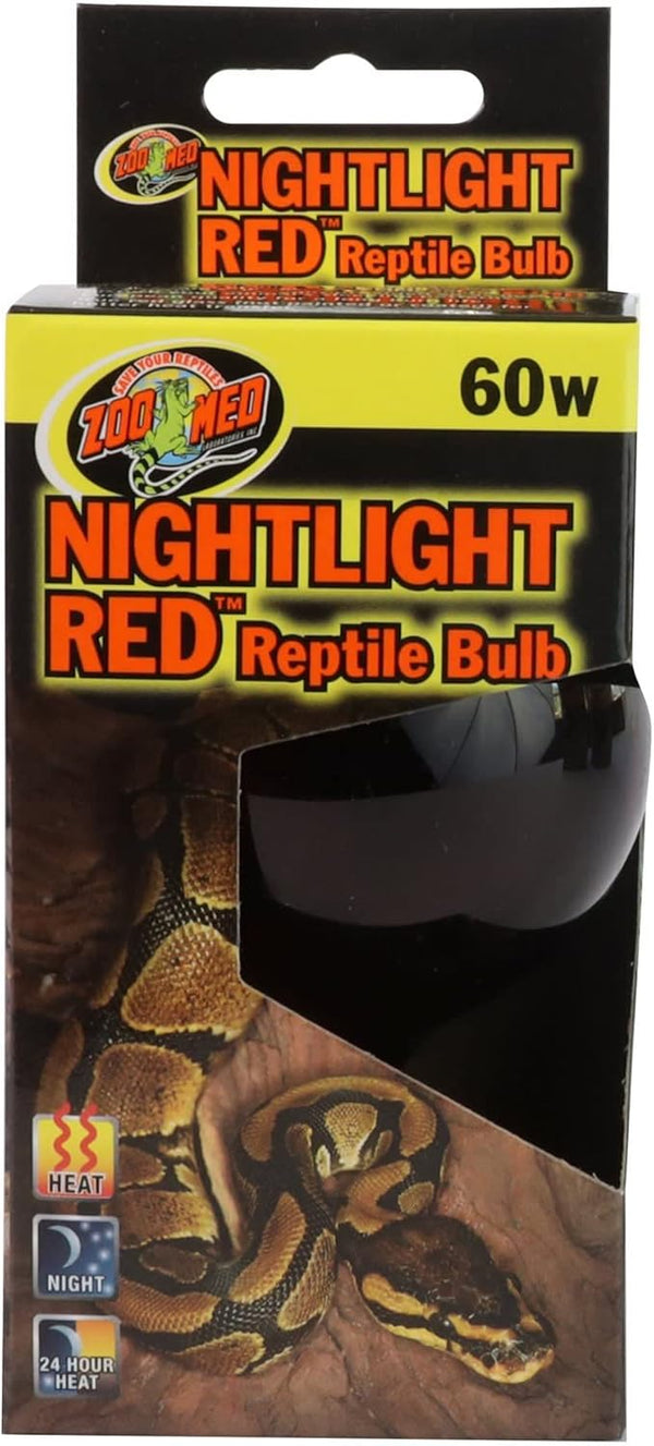 Zoo Med 60 Watt Nightlight Red Reptile Bulb