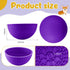2 Pcs Silicone Dog Lick Bowl Pet Interactive Dog Slow Feeder Bowls for Oral Health Preventing Choking Anxiety Relief Wobble or Stay Put (Green, Purple, Bone)