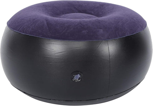 15 15 3 Yctze Stool Round, * * Portable Outdoor Camping Chair Inflatable Flocking Stool Footrest for Home Office Travel