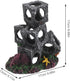 DOITOOL Aquarium Fish Tank Ornaments Small Shelter Cubes Resin Rock Hideout Betta Breeding Cave Shrimp Tank Decoration