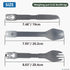 Set, Set, 4-in-1 Set NACETURE Travel Silverware Travel Fork Spoon Knife Portable Utensils, Spoon Fork Converts