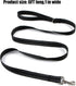 2-Pack Reflective Dog Leash 6ft - Nylon Leashes for Small, Medium, Large Dogs, 6ft Training Leash with D Ring (Black)