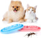 2 Pieces Cat Food Bowls, Plastic Double Pet Bowls for Cats and Dogs, No Spill (Pink and Light Blue)