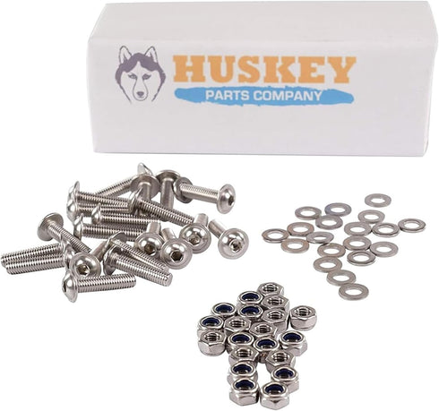 Huskey 304 Stainless Steel Bolts for Golf Cart Fender Flares - Compatible with EZGO Club Car Yamaha