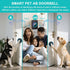 Yoiilifee 1000 IP65 60 (1Black) Dog Door Bell for Potty Training, Smart Wireless Doggie Doorbell to Go Outside, Feet