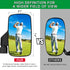 Golf Cart Mirrors, Universal Rear View for 0.7"-1.35" Square Rail, 360° Rotation, No Drilling