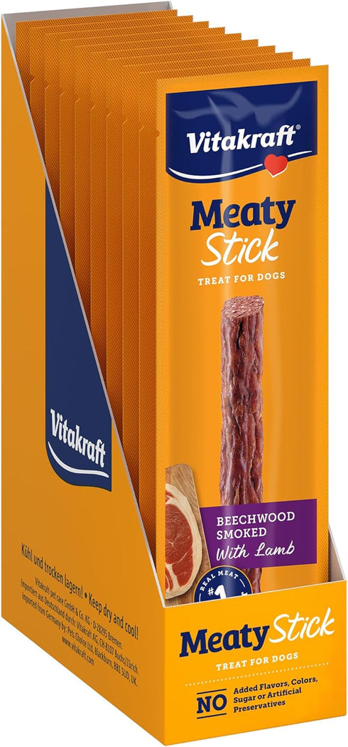 Vitakraft MeatyStick Lamb, Jerky Treat for Dogs, No Added Sugar, Real Meat