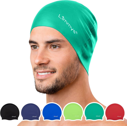 Limmys Unisex Swimming Cap for Men and Women, 100% Silicone Ladies Swim Caps, Premium Quality