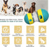 BSISUERM Dog Puzzle Toy Adjustable Treat Dispensing Ball Food Dispenser Tough Slow Feeder Puppy Enrichment Training Toy