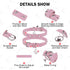 Leather Dog Collar for Puppy Small Medium Dogs, Adjustable Star and Moon Studded Pet Collars with Rust-Proof Metal Buckle and Charms, XS S Dog Collars for Boy and Girls, Size 11-14" Pink
