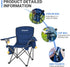 KingCamp Heavy Duty Oversized Comfy Folding Outdoor Portable Lawn Adults Bag Chair with Cooler for Outside Camp
