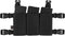 Tactical Triple Mag Pouch - Placard Magazine Panel with Insert Set Clip Holder and Female QASM Buckles