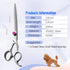 Straight Dog Grooming Scissors 7.0'', Professional Shears for Pet Cat Japan 440C, Super Sharp for Small Dogs