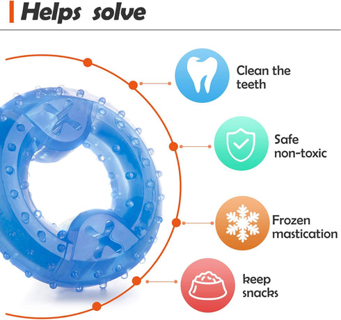 Pet Products Arctic Freeze Food Cooling Teether, Upgraded Chew Toy for Fetch