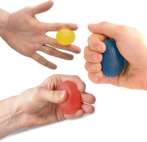 The Friendly Swede Stress Balls for Adults, 3 Squeeze Balls for Hand Therapy & Stress Relief