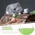 Hammock 2pcs Hammock Toyvian Hamster Hanging Bed and Warm Cotton with Hooks, Banana-Shaped Hanging Nest for Small Pets