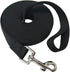 Nylon Dog Leash for Small Medium Large Dogs, 15ft 20ft 30ft 50ft Long Puppy Lead for Obedience Training, Black (1" x