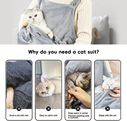 Cat Carrier Apron, Hands-Free Adjustable Pet Carrier for Cats and Small Dogs, Soft Breathable Washable Sling for Indoor