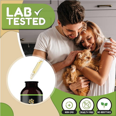 Hemp Oil for Dogs and Cats, Hemp Oil Drops with Omega Fatty Acids, Hip and Joint Support