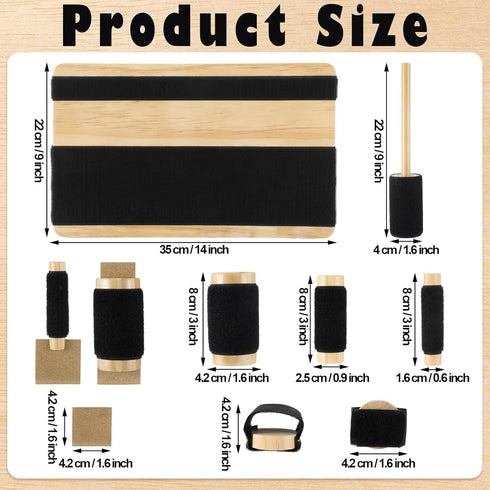 14'' 9'' Silipull Hand Exercise Board with Hook and Loop Fasteners Hand Therapy Tool Equipment x Hook and Loop Exercise