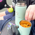3 Insulated Water Bottle & Snack Container - Stainless Steel Water Bottle with Storage Compartment, Lid Types BPA Free