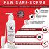 8 oz Warren London Paw Scrub Deep Cleaning Paw & Nail Cleanser with Aloe Vera Removes Dirt & Grime Includes Scrub Brush