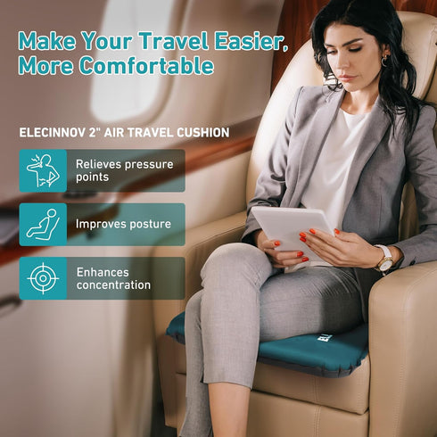 Backpacking Inflatable Seat Cushion, Self Inflating Memory Foam Stadium Seat Cushion Lightweight Camping Chair Pad