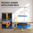 3FT 36" 3+ VEVOR Trampoline for Kids, Trampolines Indoor/Outdoor Trampoline for Toddlers, Foldable Mini Baby Jump Toy