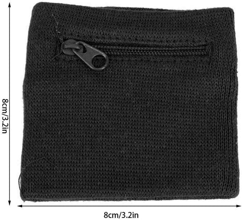 Sports Wristband, Zipper Workout Wallet Gym Wrist Bag for Running, Cycling, Breathable Pocket for Keys
