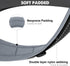 Joytale Neoprene Padded Dog Collar for Large Dogs, 11 Colors, Reflective Wide Adjustable Heavy Duty Nylon Collar, Black